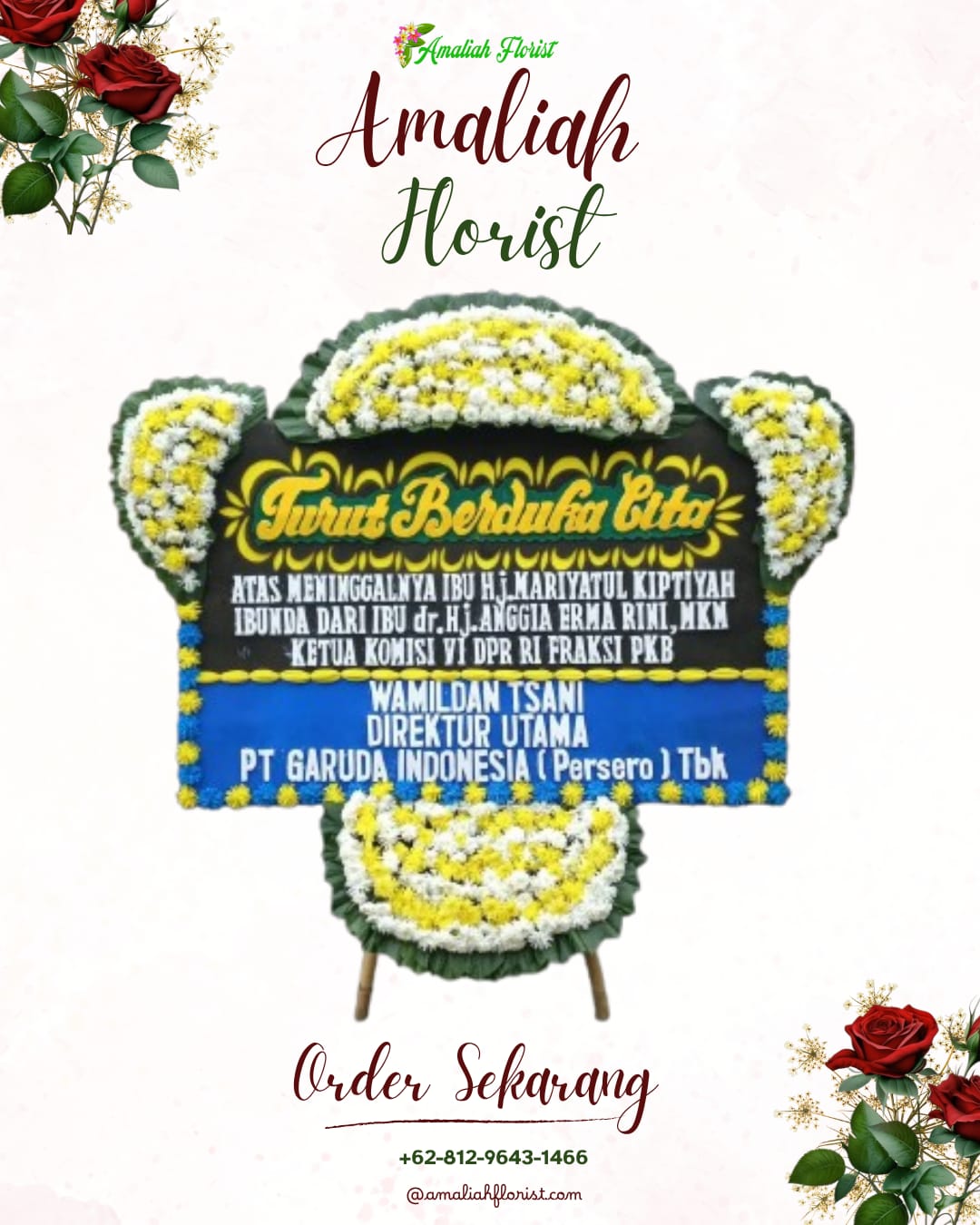 Papan Bunga Duka Gandrungmangu